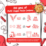 Instant Oats & Multi Veggie Pasta Combo, Wholegrain Breakfast, High Protein and Fibre Jar, (500g+300g)