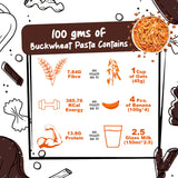 Instant Oats & Buckwheat Pasta Combo, Wholegrain Breakfast, High Protein and Fibre Jar, (500g+300g)
