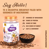 Zero Added Sugar, Chocho Almonds & Fruit & Nut Muesli Combo | Healthy Protein Food & Breakfast Cereal, 1kg*Pack of 3