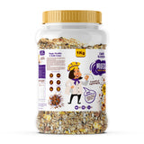 CookGarden Dark Choco Almond Muesli 1kg*Pack of 2 | Healthy Protein Food & Breakfast Cereal | Real Chocolate with added Bran, Seeds, Honey, Dry Fruits | 100% Vegan & No Preservative