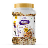 Dark Chocolate Almond Muesli 1Kg | Healthy Protein Food & Breakfast Cereal | Real Chocolate with added Bran, Seeds, Honey, Dry Fruits  | 100% Vegan & No Preservative |100% WholeGrain