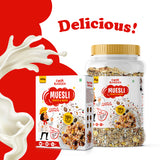 Muesli Fruits, Nuts with Pumpkin seeds 400g | Whole grain, High Protein, High Fibre | No chemical, Omega rich | Wholegrain Breakfast